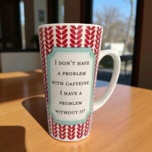 “I Don’t Have a Problem with Caffeine” Latte Mug